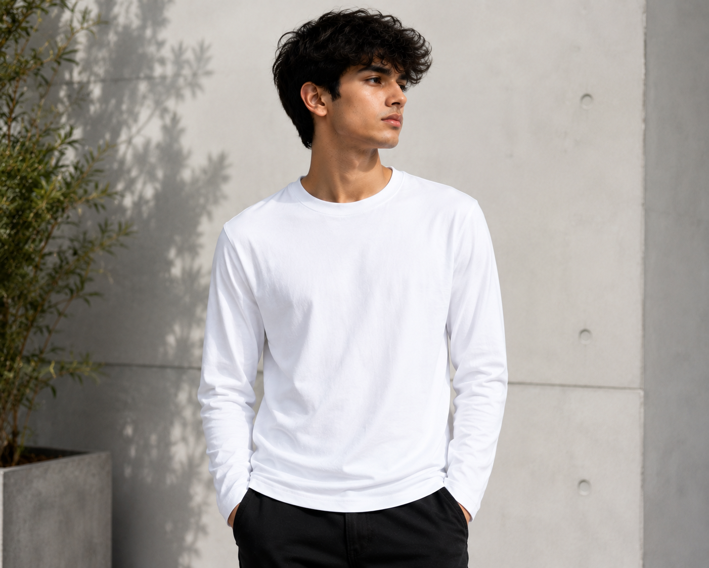 Boys Plain Full Sleeve T-Shirt